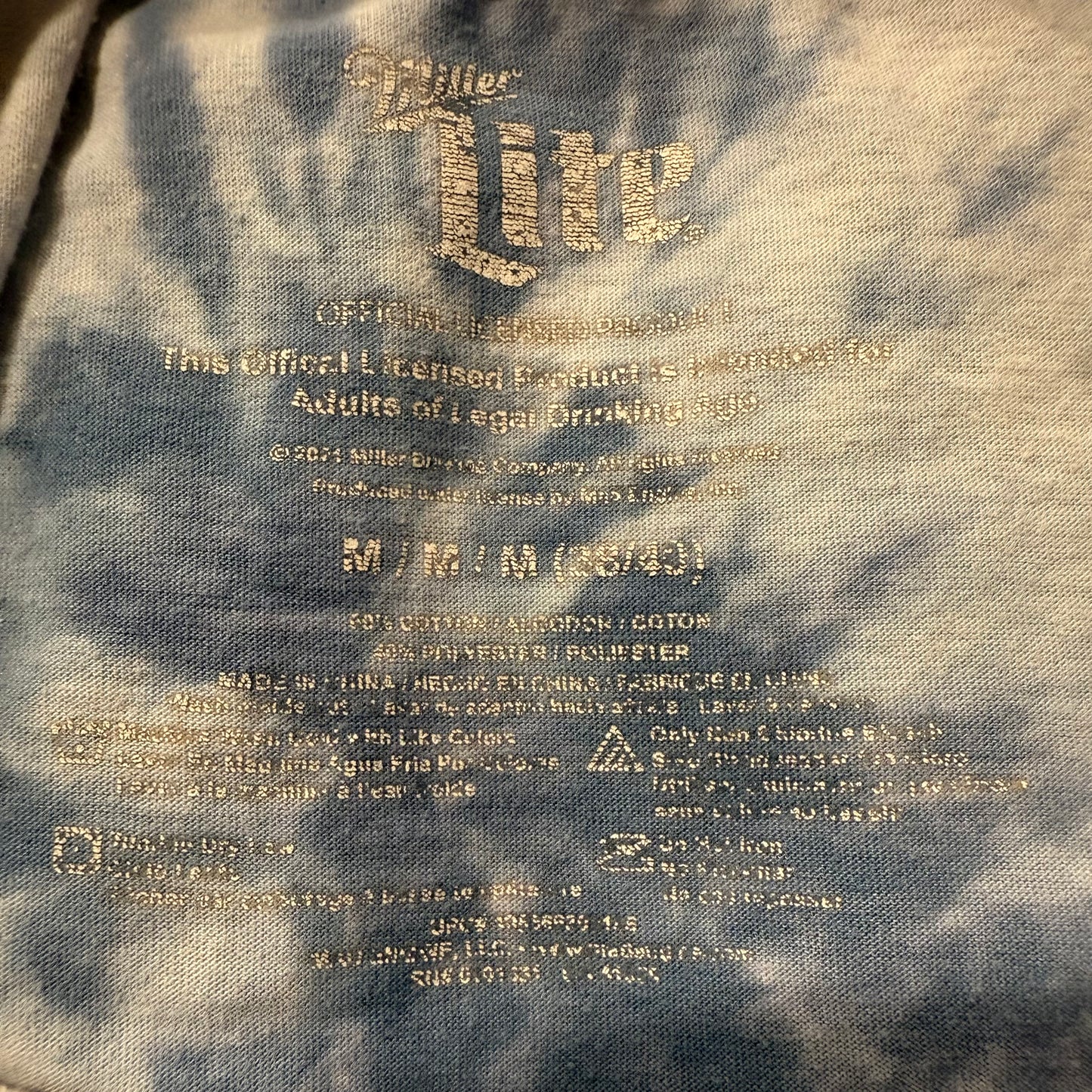 Bleached Miller Lite Shirt