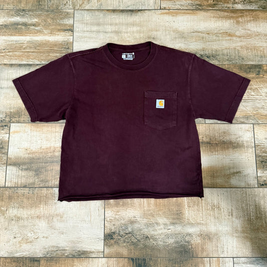 Maroon Cropped Carhartt Shirt