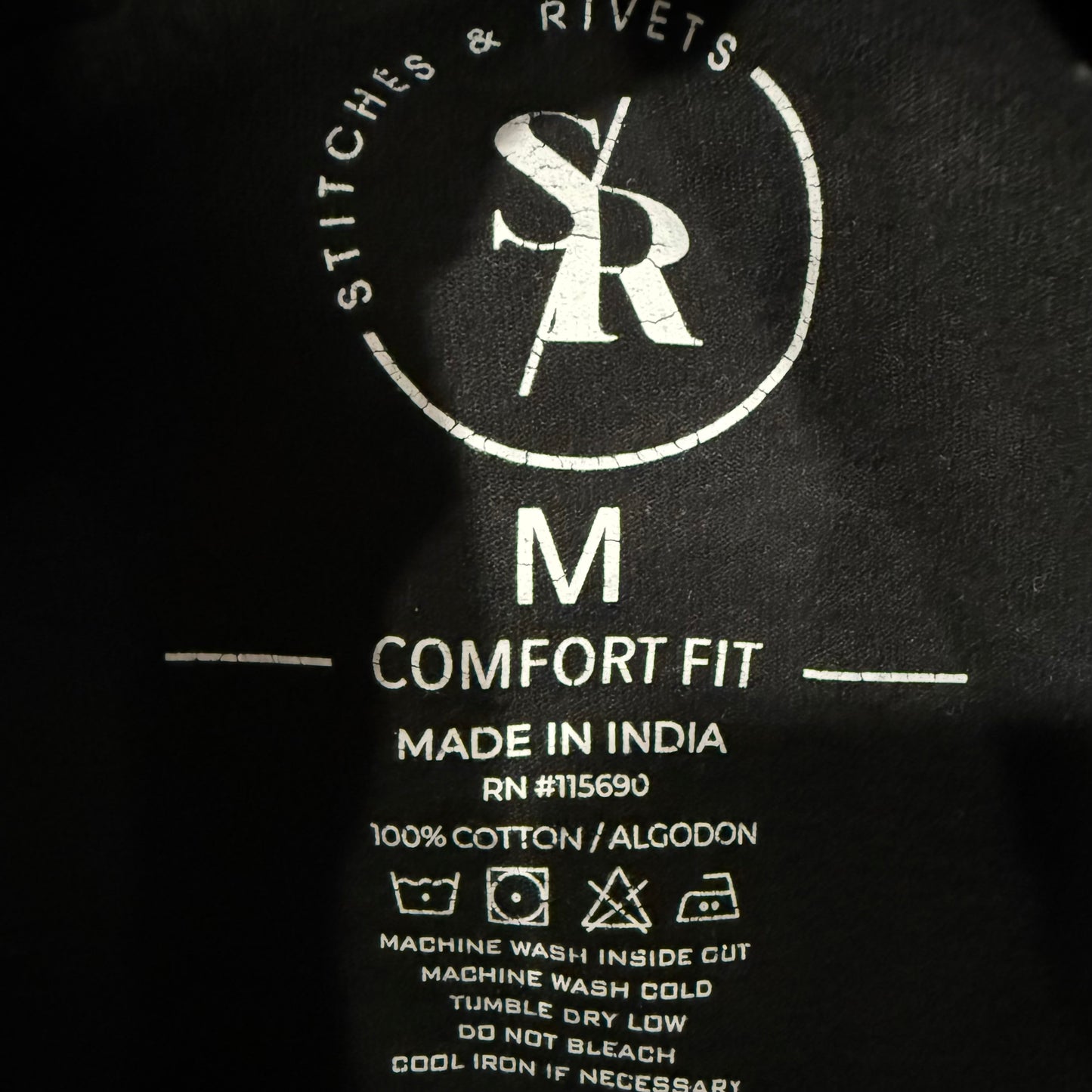 Black Stitches & Rivets Shirt