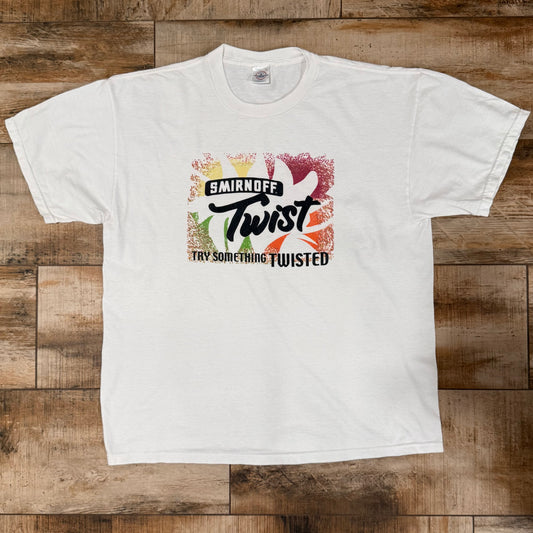 Vintage White Delta Pro Weight Smirnoff Shirt