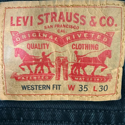 Black Levi Western Fit Jeans