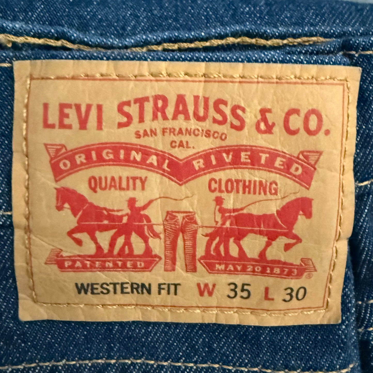 Levi Western Fit Jeans