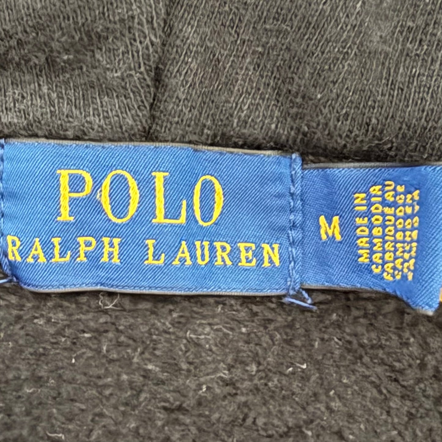 Black Polo Zip-Up Hoodie